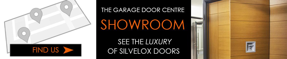 Silvelox doors at The Garage Door Centre showroom 